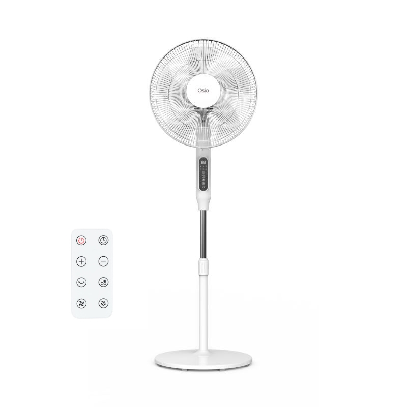 Osio OSF-9015 Λευκός αθόρυβος ανεμιστήρας δαπέδου 16” με BLDC motor 3696939