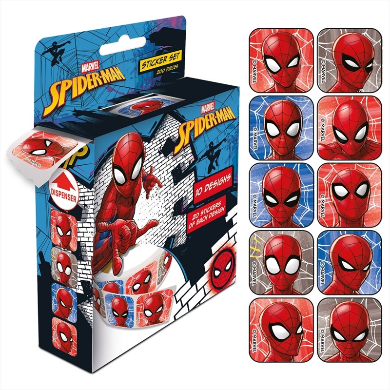 Spiderman Faces Σετ Αυτοκόλλητων 200 Τεμαχίων 5903629