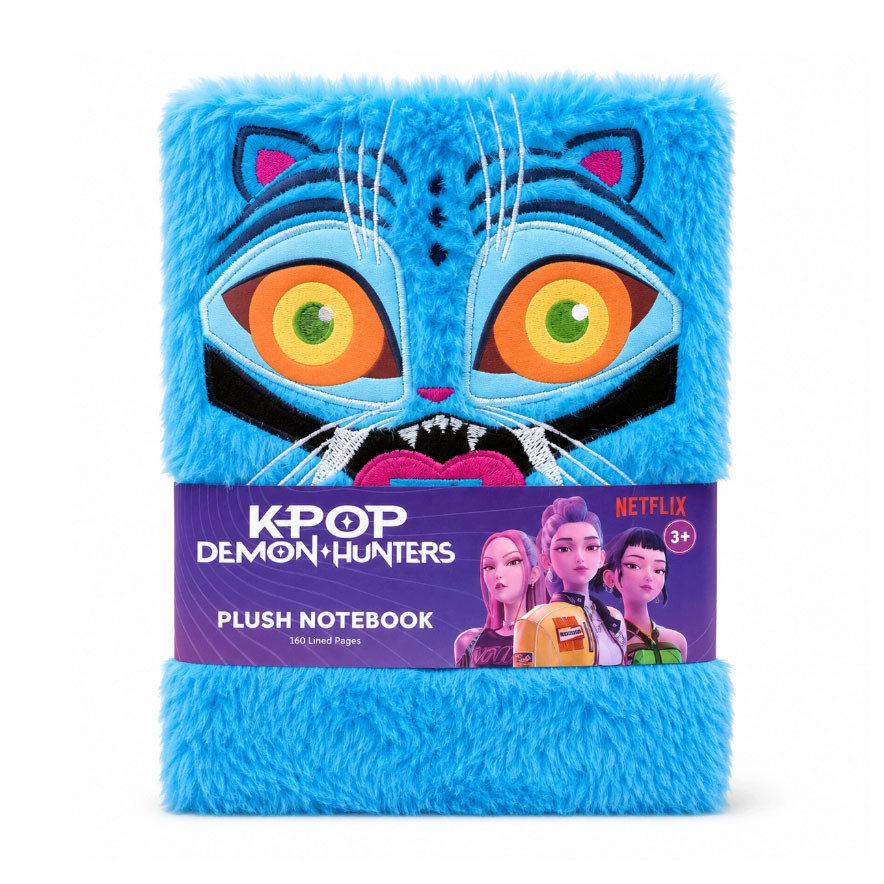 K-pop Demon Hunters Derpy Λούτρινο Μπλοκ Σημειώσεων A5 με Γραμμές