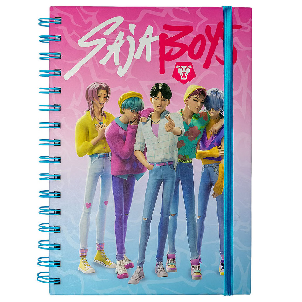 K-pop Demon Hunters Saja Boys Τετράδιο Σπιράλ με Γραμμές A5