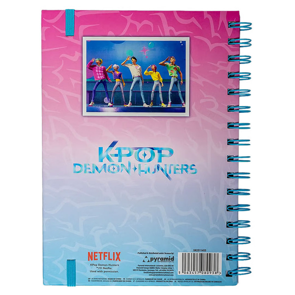 K-pop Demon Hunters Saja Boys Τετράδιο Σπιράλ με Γραμμές A5