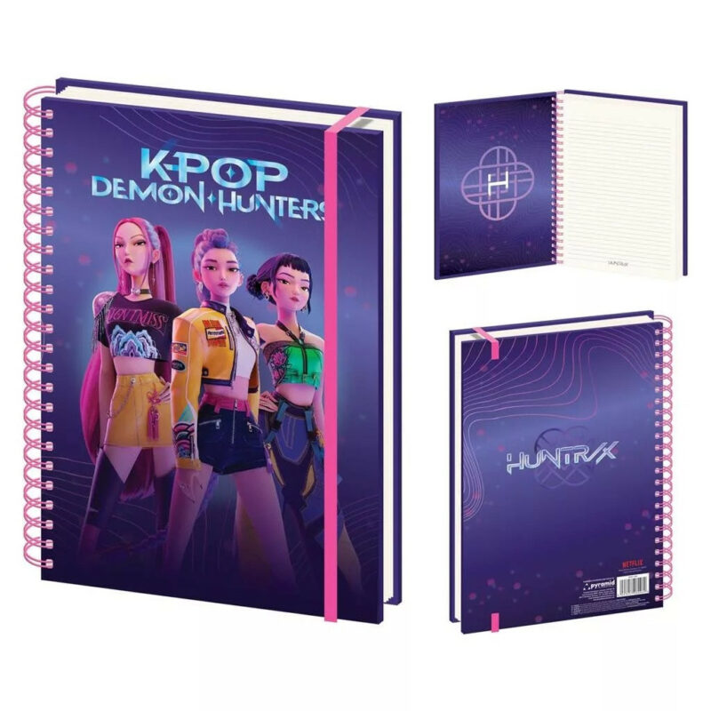 K-pop Demon Hunters Purple Τετράδιο Σπιράλ με Γραμμές A4 5926447