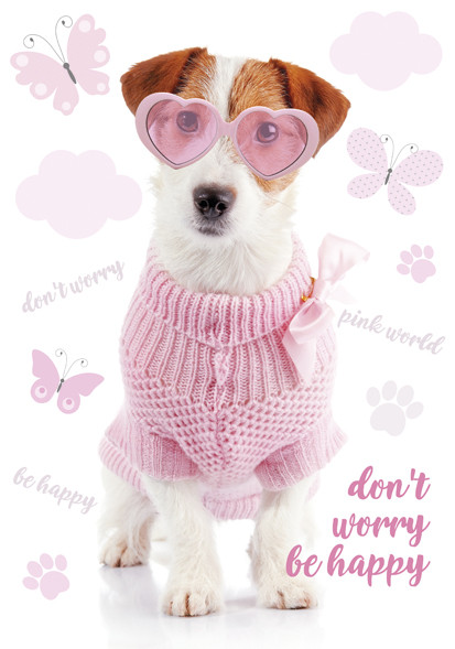 Dog Pink World Φάκελος Εγγράφων A4 23×32 cm 5886447