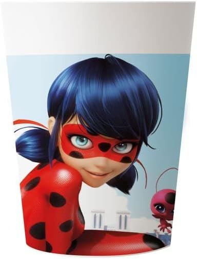 Miraculous Ladybug Hero Παιδικά Πλαστικά Ποτήρια Σετ 2 Τεμαχίων 230 ml 5884153