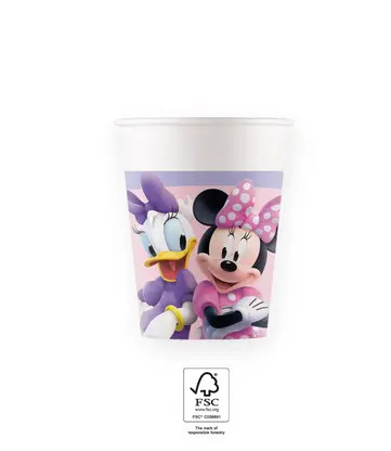 Disney Minnie Junior Παιδικά Χάρτινα Ποτήρια Πάρτι Σετ 8 Τεμαχίων 200 ml FSC 5884126