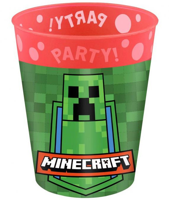 Minecraft Σετ Πλαστικών Ποτηριών 4 Τεμαχίων 250 ml 6009134