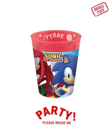 Sonic the Hedgehog Sega Σετ Πλαστικών Ποτηριών 4 Τεμαχίων 250 ml 5886256
