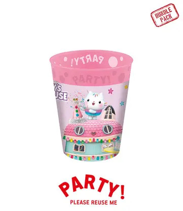 Gabby’s Dollhouse Friends Σετ Πλαστικών Ποτηριών 4 Τεμαχίων 250 ml 6009119