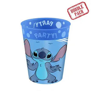 Disney Lilo and Stitch Angel micro premium plastic cup set 4 pcs 250 ml 5999665