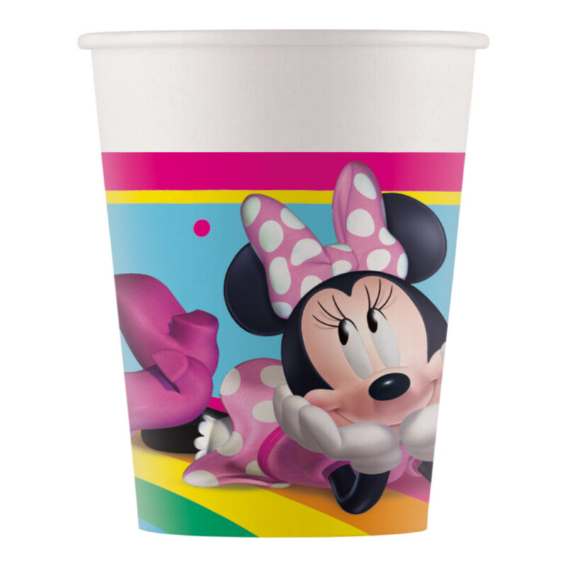 Disney Minnie Makes Me Smile Παιδικά Χάρτινα Ποτήρια Πάρτι Σετ 8 Τεμαχίων 200 ml FSC 5886264