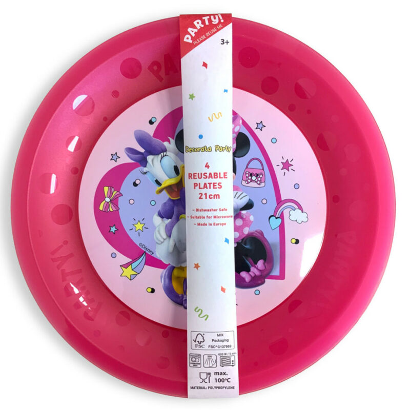 Disney Minnie Makes Me Smile Παιδικό Επίπεδο Πλαστικό Πιάτο 21 εκ. 6009149