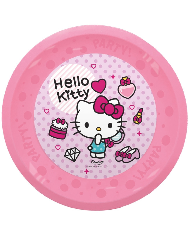 Hello Kitty Fashion Παιδικό Επίπεδο Πλαστικό Πιάτο 21 εκ. 6009160