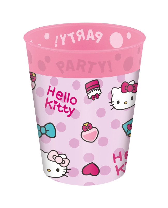 Hello Kitty Fashion Σετ Πλαστικών Ποτηριών 4 Τεμαχίων 250 ml 6009127