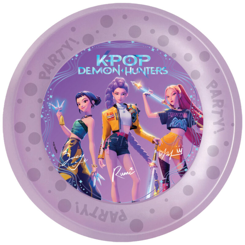 K-pop Demon Hunters Honmoon Micro Premium Σετ 4 Πλαστικών Ρηχών Πιάτων 21 cm 5896408