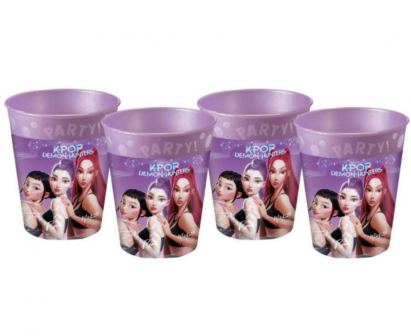 K-pop Demon Hunters Honmoon Σετ Πλαστικών Ποτηριών 4 Τεμαχίων 250 ml 6009131