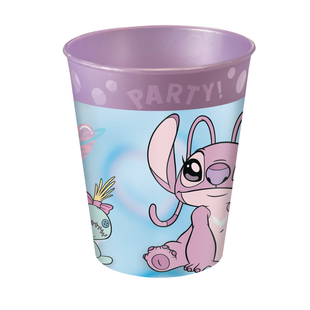 Disney Lilo and Stitch Angel Cute Σετ 4 Παιδικά Ποτήρια 250 ml