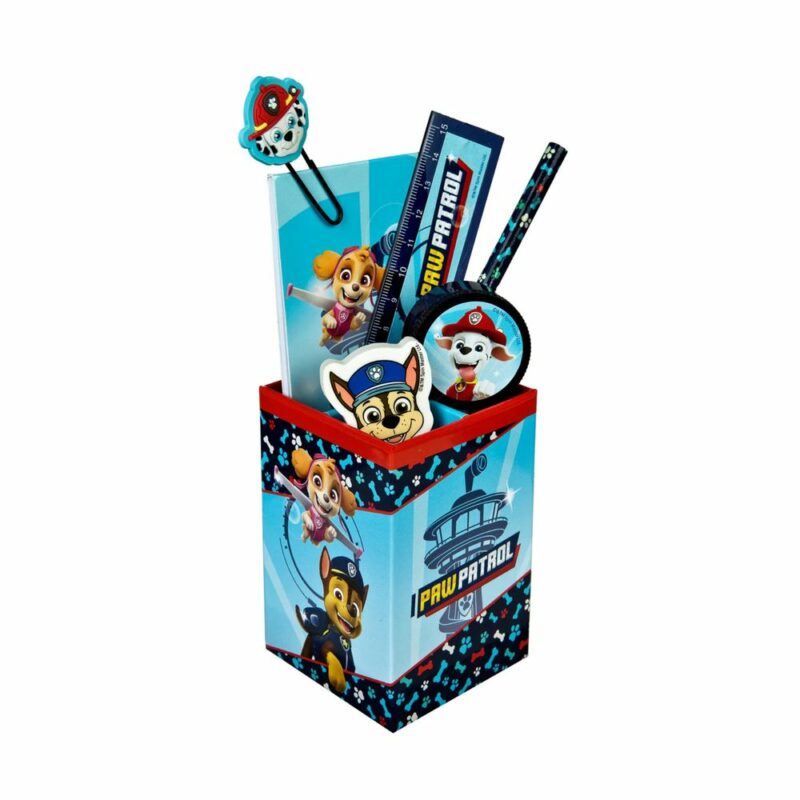 Paw Patrol Παιδική Μολυβοθήκη με Σετ Γραφικής Ύλης 7 Τεμαχίων 6079347