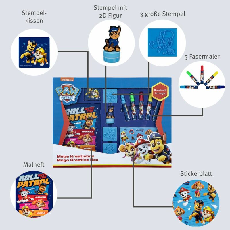 Paw Patrol Παιδικό Σετ με Σφραγίδες 6079323