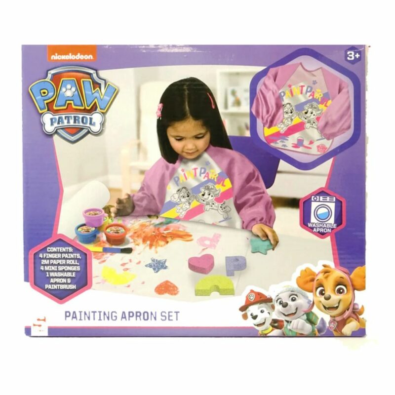 Paw Patrol Παιδικό Σετ Ζωγραφικής με Ποδιά και Δαχτυλομπογιές 6079357