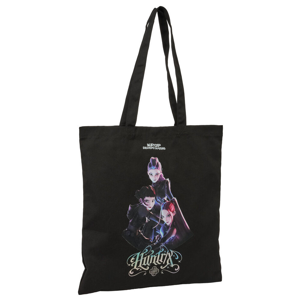 K-pop Demon Hunters Warriors Buttoned Υφασμάτινη Τσάντα Αγορών 38×42 cm