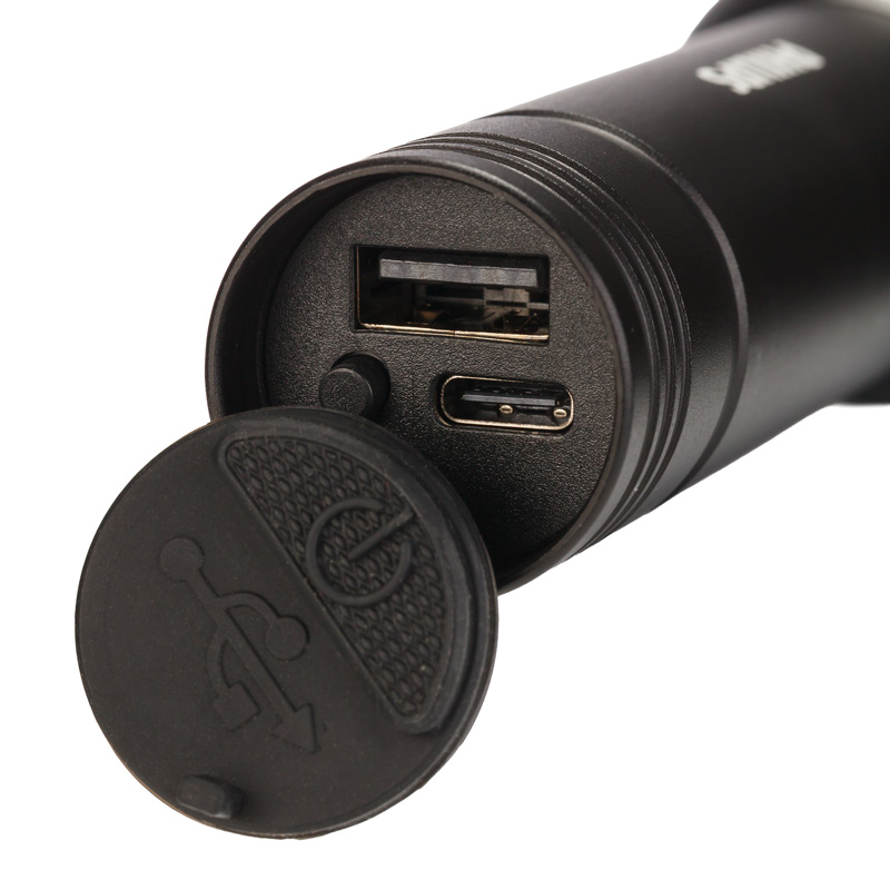 Philips SFL7003R/GRS Αδιάβροχος φακός επαναφορτιζόμενος και power bank 2 σε 1 IPX4 με 400Lumens 3578388