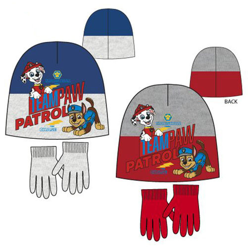 Paw Patrol παιδικό σετ σκουφάκι και γάντια 52-54 cm 5898585