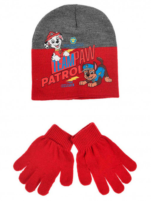 Paw Patrol παιδικό σετ σκουφάκι και γάντια 52-54 cm 5898586