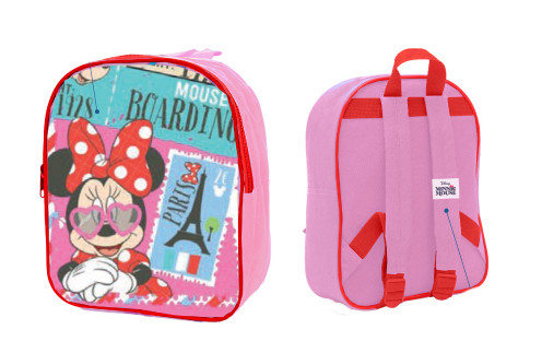 Disney Minnie Paris Παιδικό Σακίδιο Πλάτης με 2 Θήκες 27×21 cm 5892352