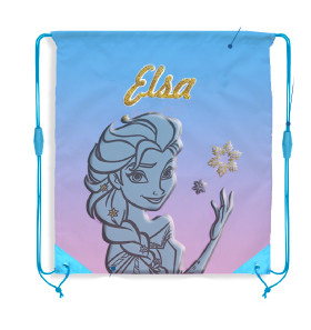 Disney Frozen Elsa Παιδικό Αθλητικό Σακίδιο Πλάτης με Κορδόνια 37×31 cm 5892334