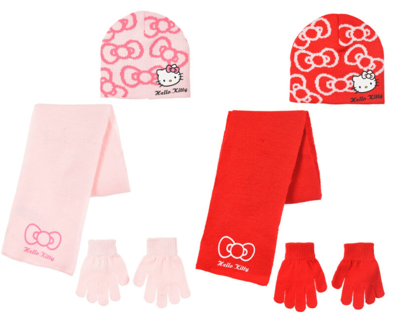 Hello Kitty Bow παιδικό σετ σκουφάκι 5892457