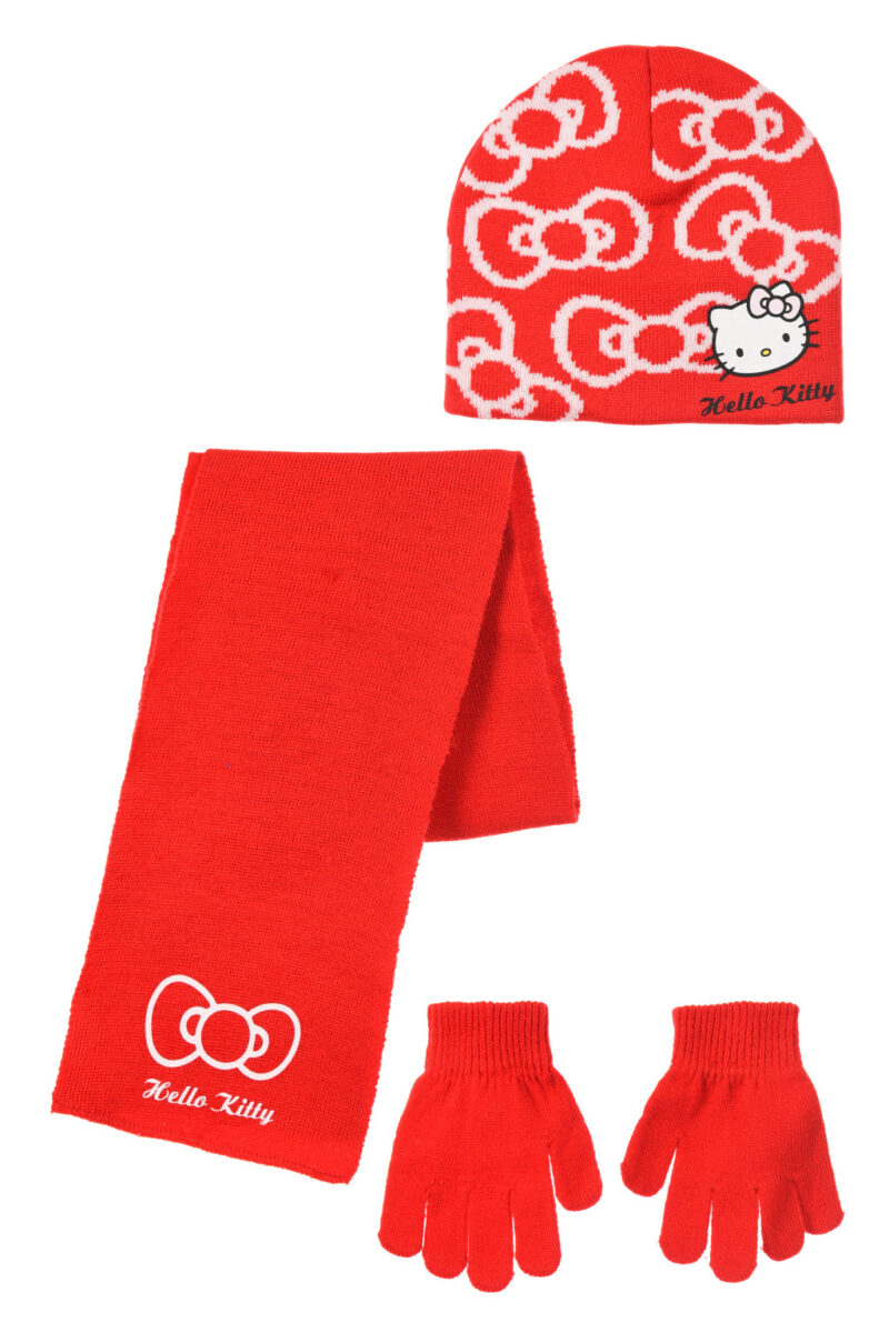 Hello Kitty Bow παιδικό σετ σκουφάκι 5892459