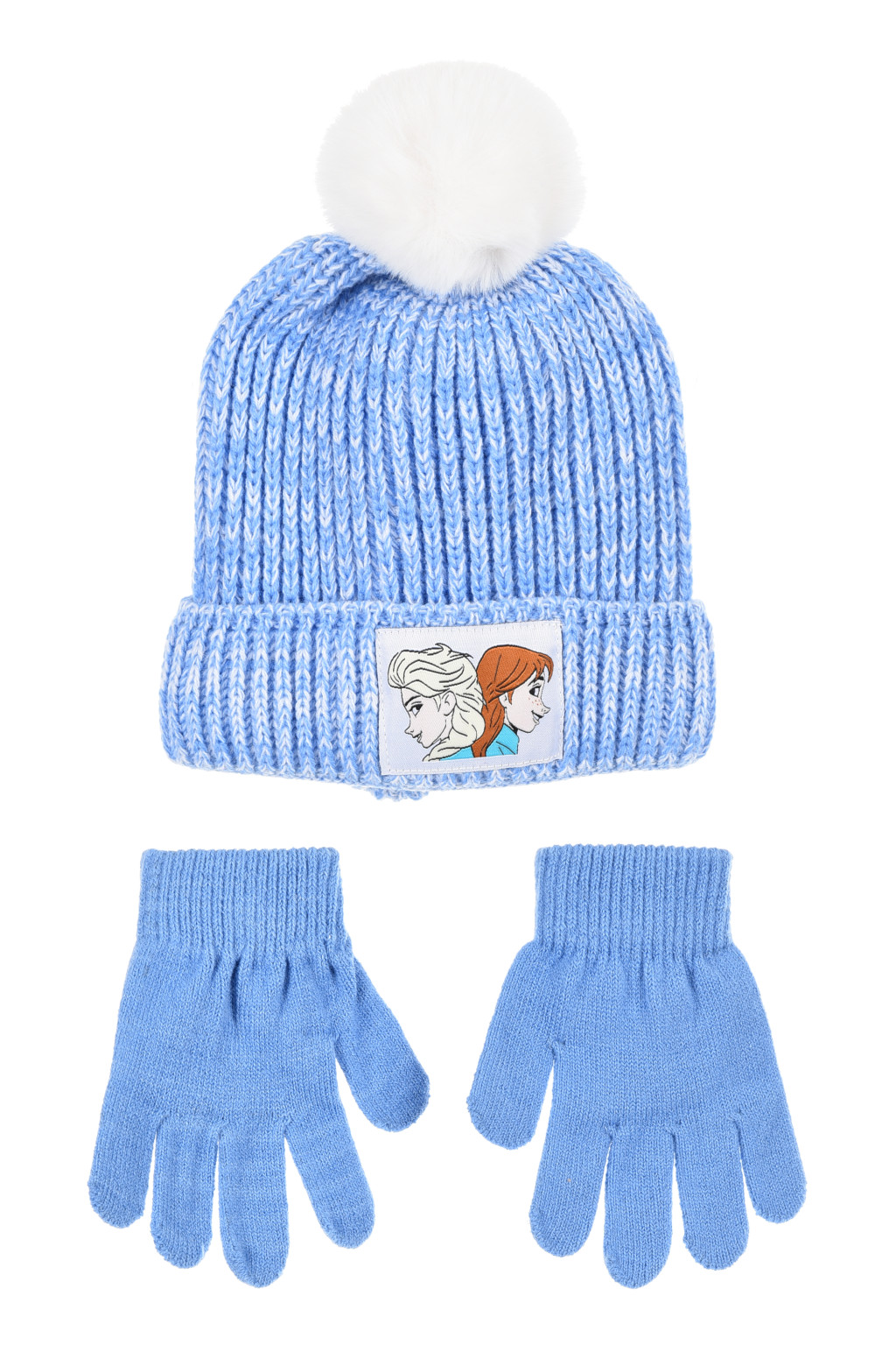 Disney Frozen Sisters παιδικό σετ σκουφάκι και γάντια 52-54 cm