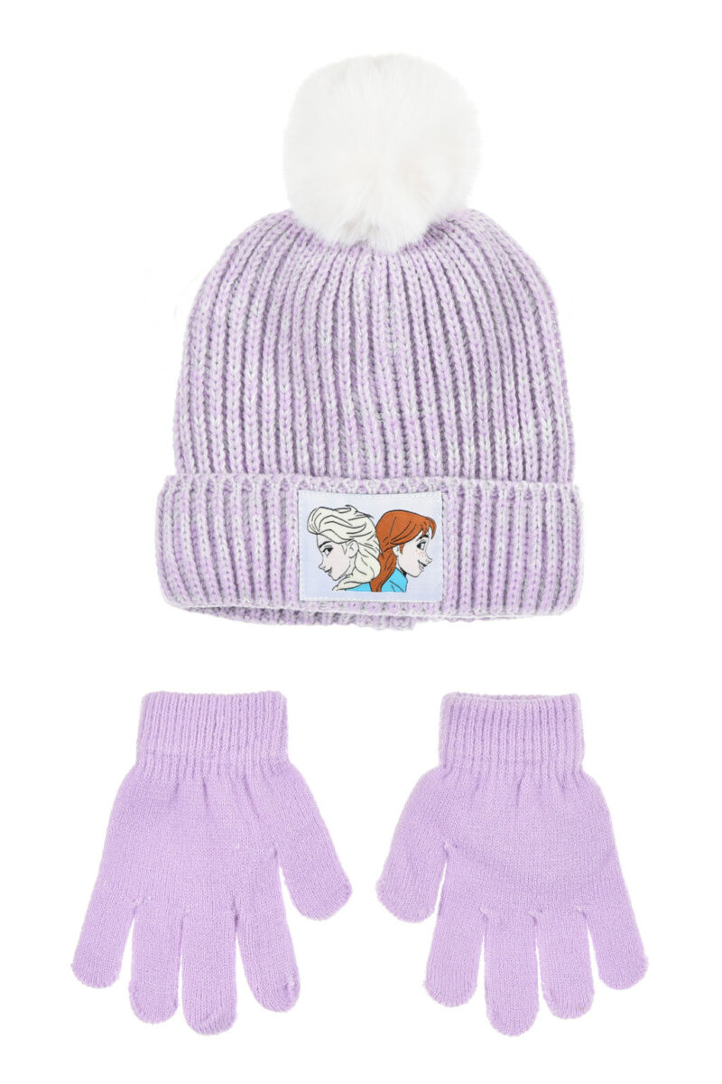 Disney Frozen Sisters παιδικό σετ σκουφάκι και γάντια 52-54 cm 5892425