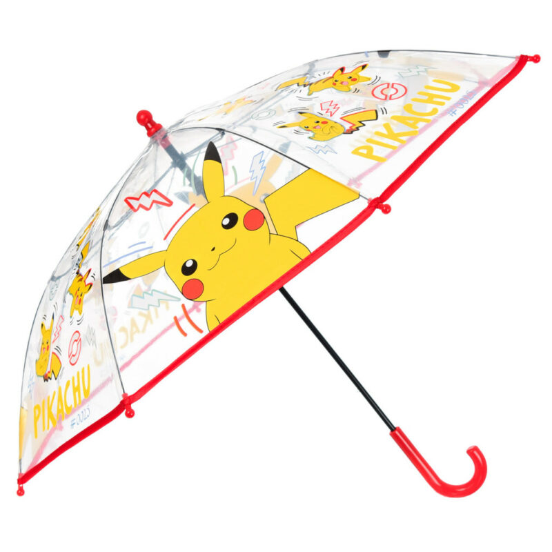 Pokémon Κεραυνός Παιδική Διάφανη Ομπρέλα Διαμέτρου 72 cm 5895859