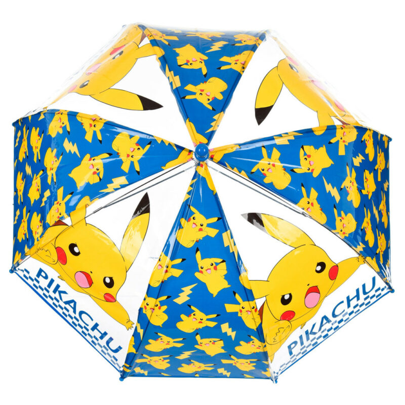 Pokémon Ηλεκτρισμός Παιδική Διάφανη Ομπρέλα Διαμέτρου 72 cm 5895855