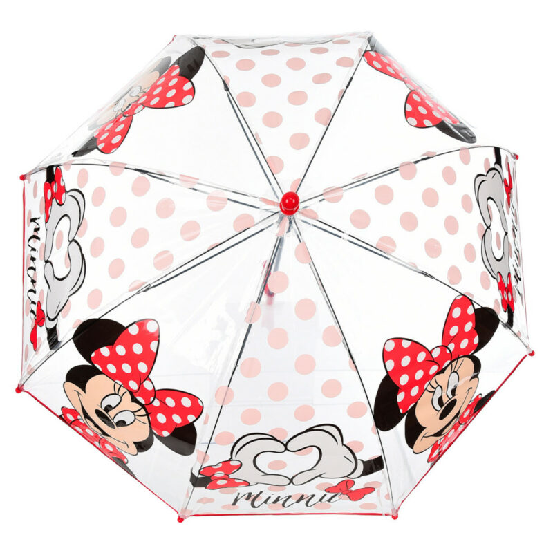 Disney Minnie Χαριτωμένο Σχέδιο Παιδική Διάφανη Ομπρέλα Διαμέτρου 72 cm 5895832