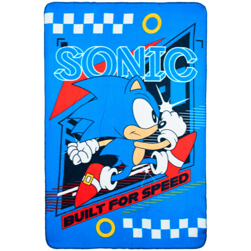 Sonic the Hedgehog Built for Speed Κουβέρτα Polar Fleece 100×150 cm 5897485