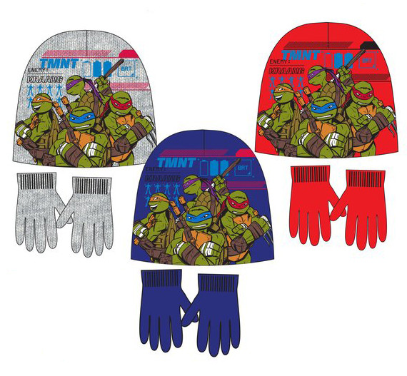 Teenage Mutant Ninja Turtles παιδικό σετ σκουφάκι και γάντια 52-54 cm 5880534