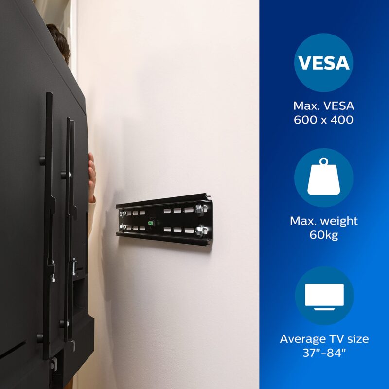 Philips SQM3642/GRS Επιτοίχια Βάση Τηλεόρασης Από 37″ έως 84″