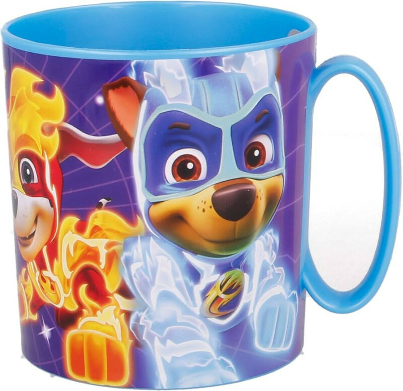 Paw Patrol Mighty Pups Παιδική πλαστική κούπα για μικροκύματα 350 ml 5896151