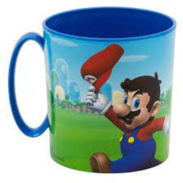 Super Mario Mushroom Kingdom Παιδική πλαστική κούπα για μικροκύματα 350 ml 5896374