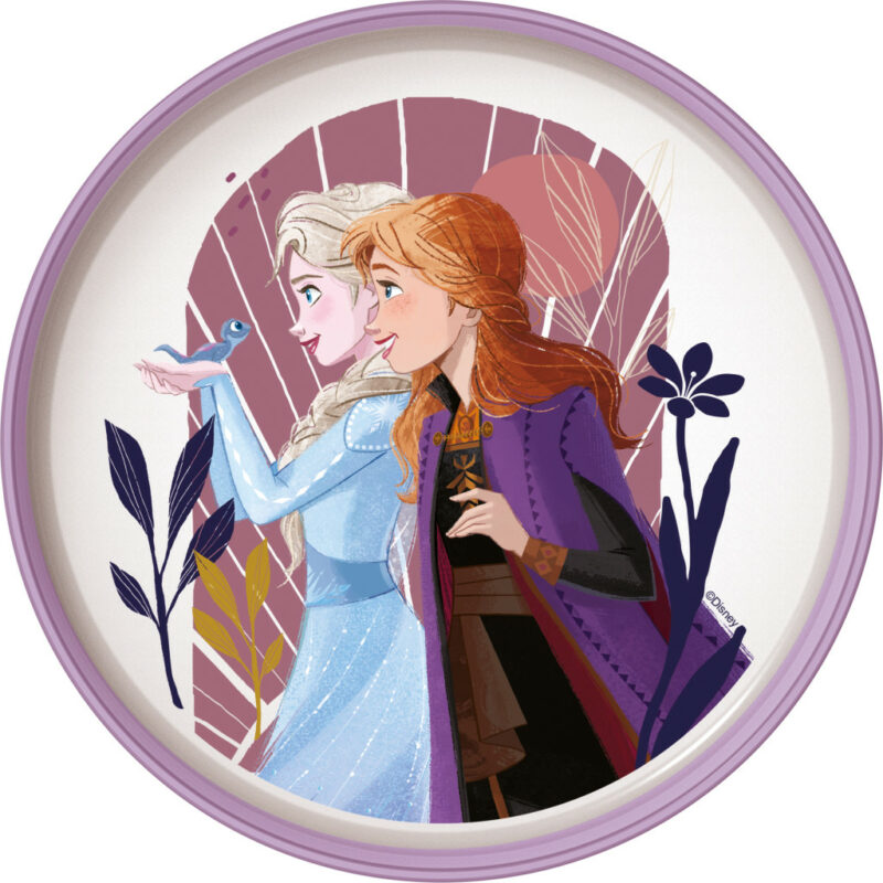 Disney Frozen Journey αντιολισθητικό Πλαστικό πιάτο φαγητού για φούρνο μικροκυμάτων 5895986