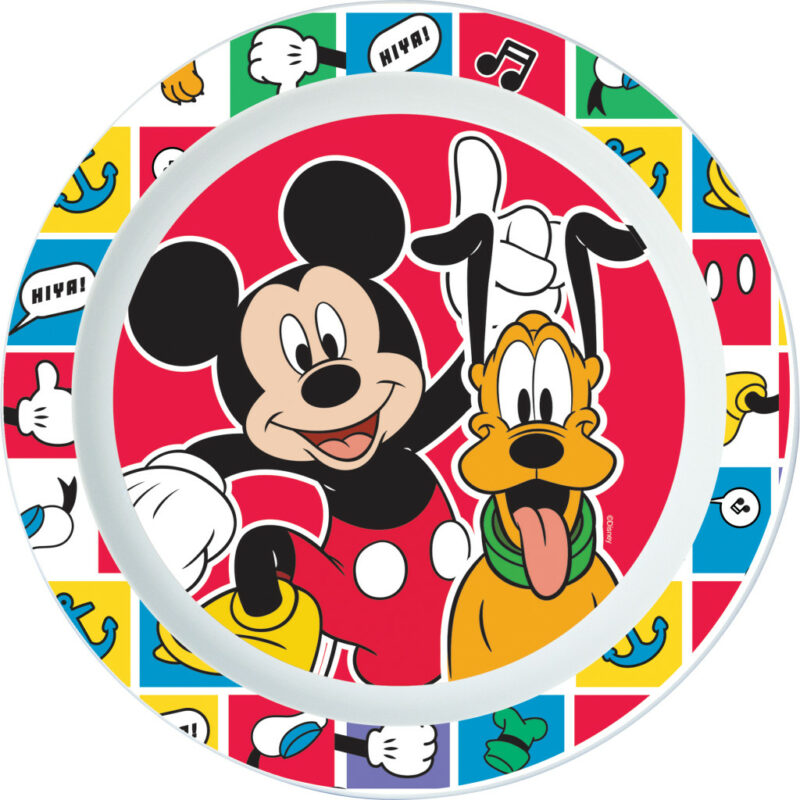 Disney Mickey Better Together Πλαστικό ρηχό πιάτο για φούρνο μικροκυμάτων 22 cm 5896021