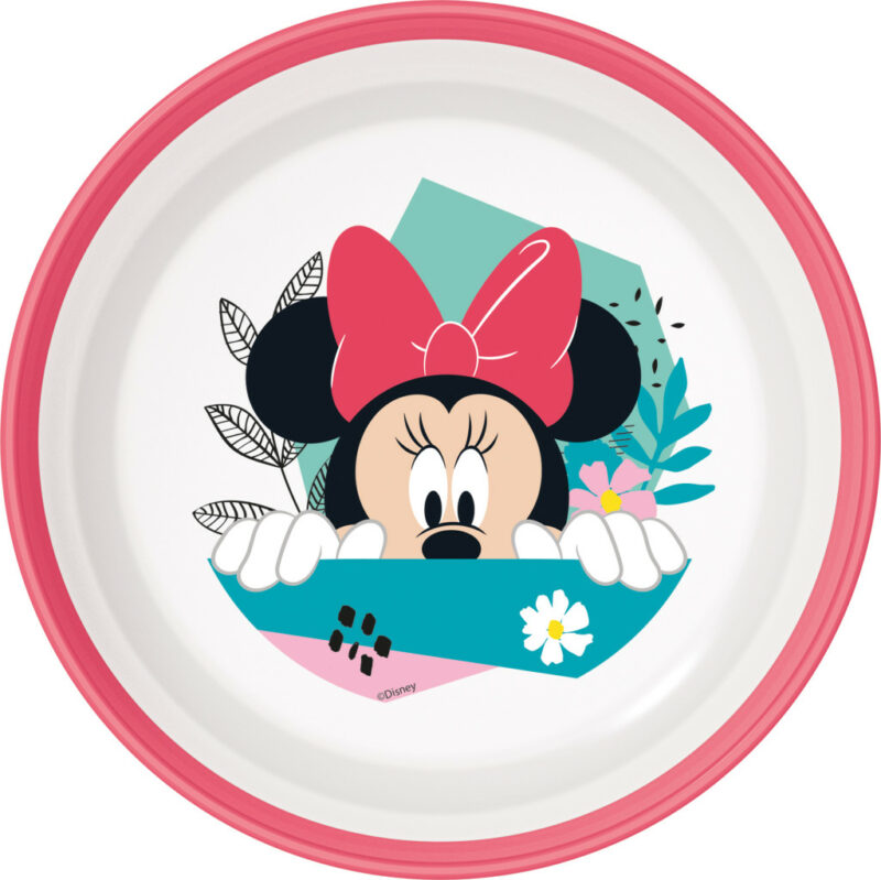 Disney Minnie Being More αντιολισθητικό Παιδικό πλαστικό βαθύ πιάτο για μικροκύματα 5896045