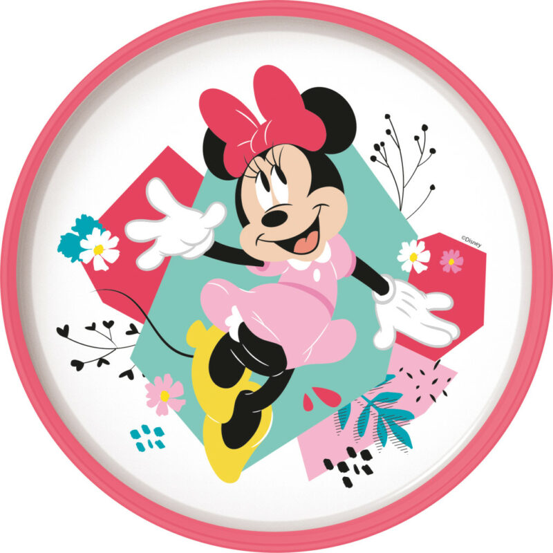 Disney Minnie Being More αντιολισθητικό Πλαστικό πιάτο φαγητού για φούρνο μικροκυμάτων 5896043