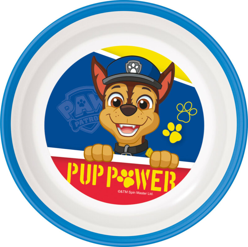 Paw Patrol Pup Power αντιολισθητικό Παιδικό πλαστικό βαθύ πιάτο για μικροκύματα 5896159