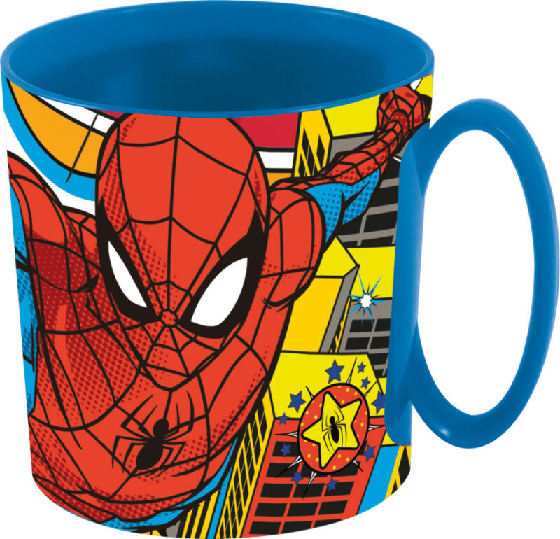 Spiderman Grid Παιδική πλαστική κούπα για μικροκύματα 350 ml 5896294