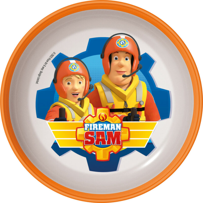 Fireman Sam Rescue Mission αντιολισθητικό Παιδικό πλαστικό βαθύ πιάτο για μικροκύματα 5896336