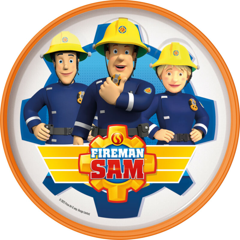 Fireman Sam Rescue Mission αντιολισθητικό Πλαστικό ρηχό πιάτο για φούρνο μικροκυμάτων 5896334
