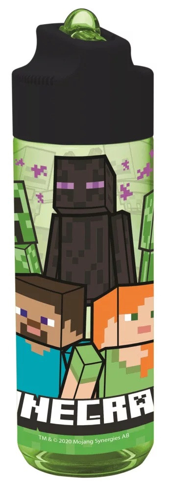 Minecraft Creeper Squad Hydro tritan plastic straw bottle 540 ml 6059861
